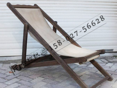 老式帆布躺椅布